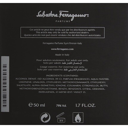 FERRAGAMO F By Black EDT Vapo 50 мл — фото 3