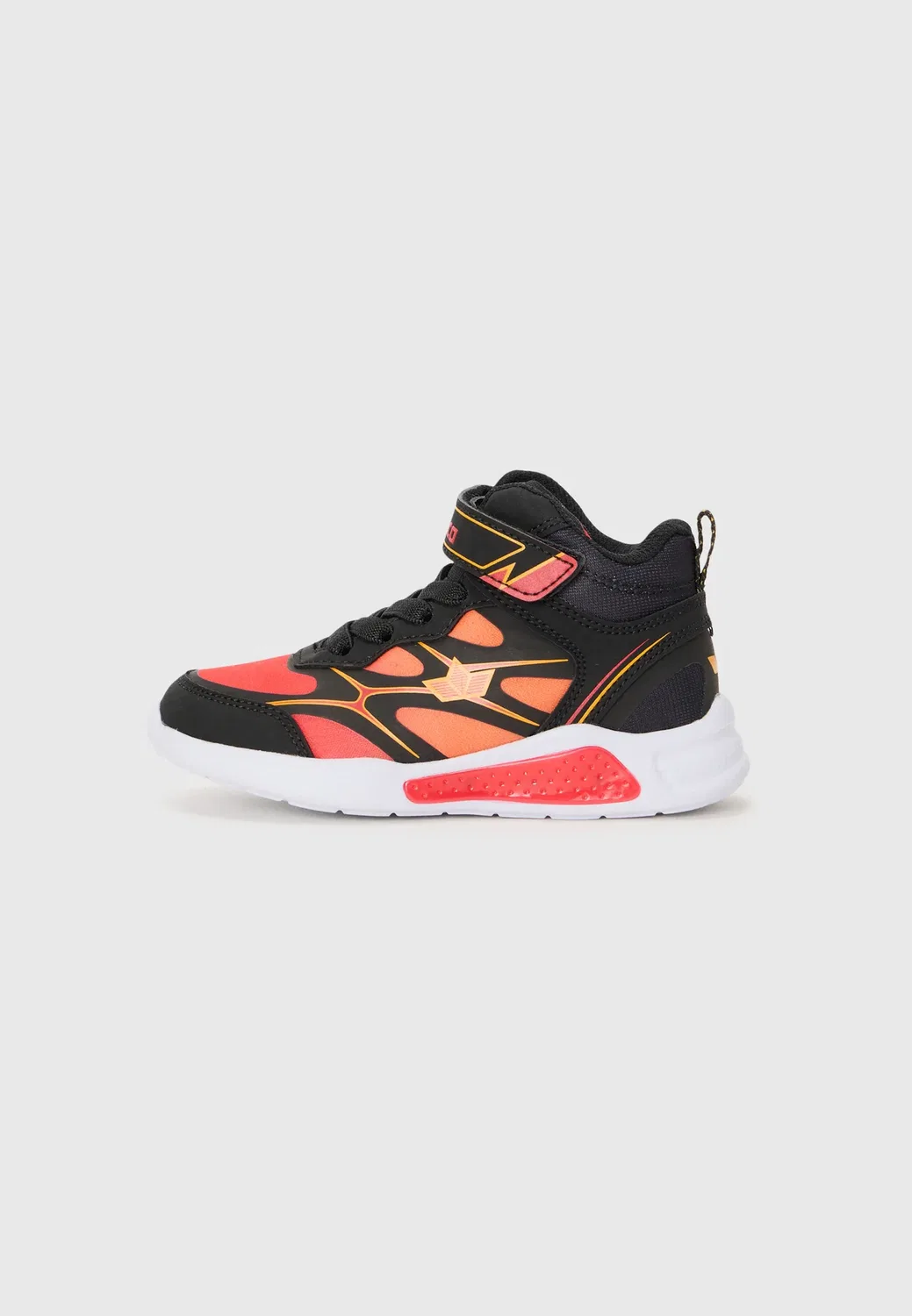 Блинки Бой - высокие кроссовки Lico, Black/Red/Orange