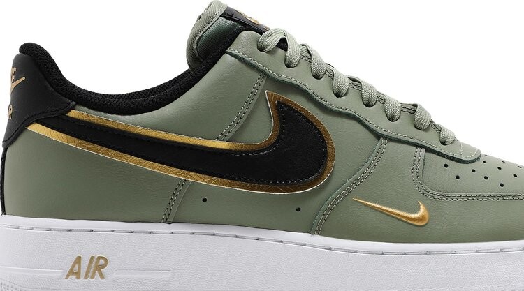 Кроссовки Nike Air Force 1 '07 LV8 'Metallic Swoosh Pack - Oil Green', зеленый — фото 3
