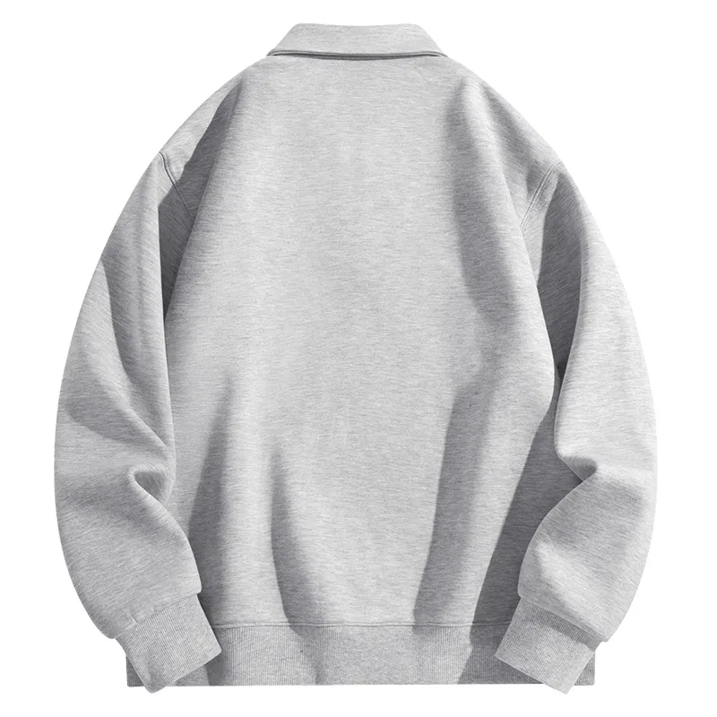 Детский свитшот с принтом Blue Mood Chest Logo MINISO, Heather Gray — фото 3