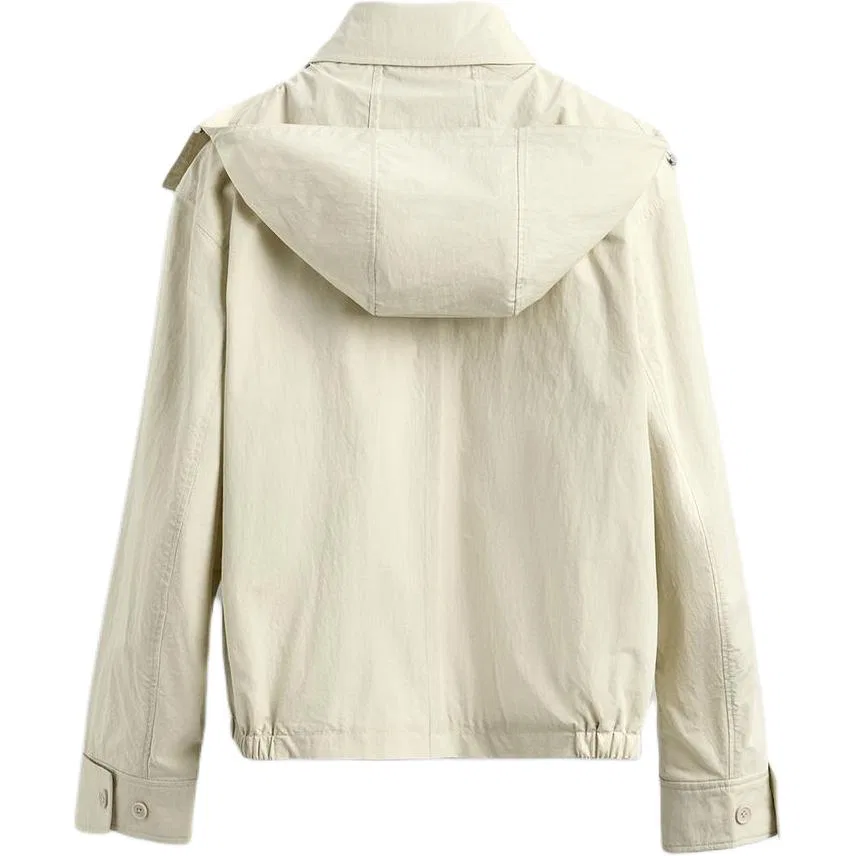 Мужская куртка с капюшоном и отстегивающейся подкладкой ZARA, Raw White — фото 3