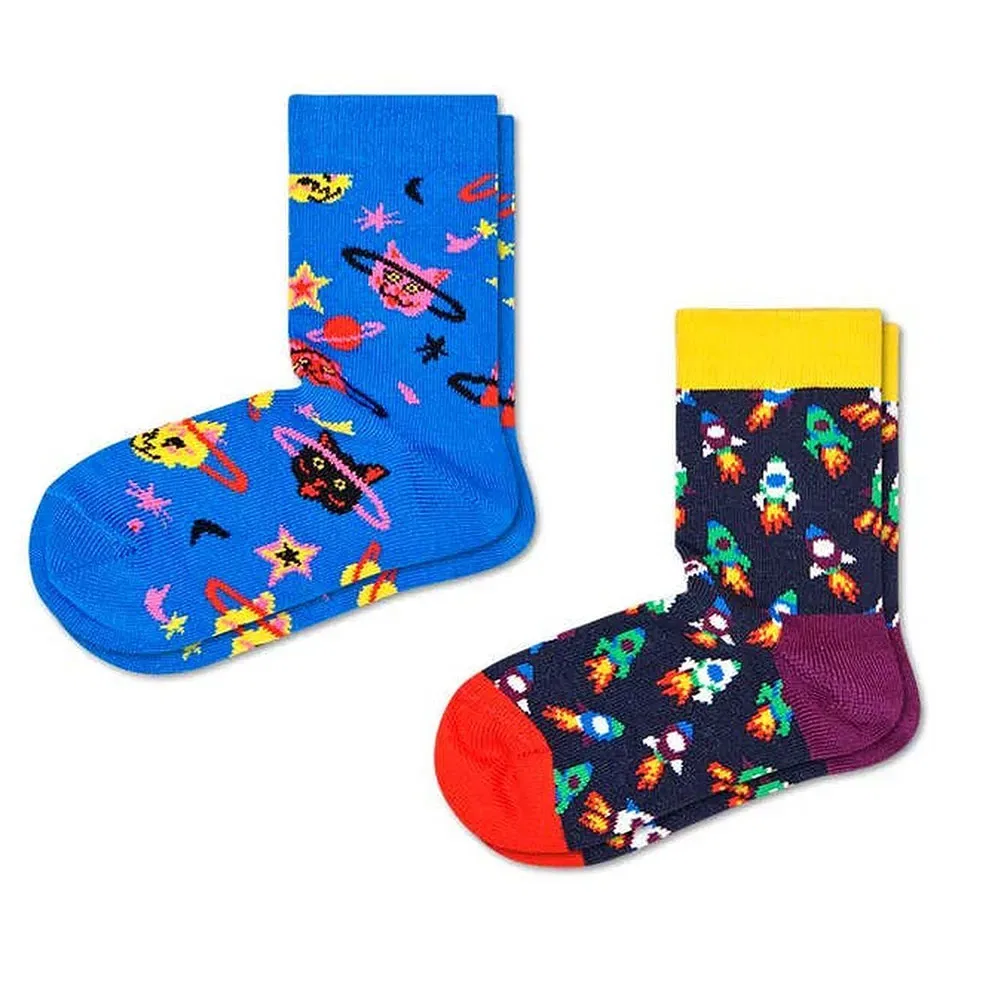 Носки Space Cat, 2 пары, Happy Socks, синий