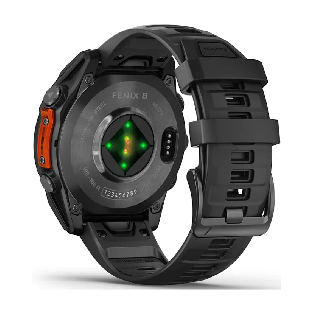 Умные часы Garmin Fenix 8, 47 мм, AMOLED 1.4", Wi-Fi, темно-серый — фото 4