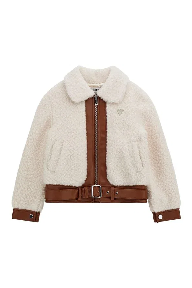 Детская куртка с принтом Guess, White