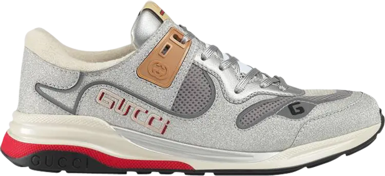 

Кроссовки Gucci Ultrapace Silver, серебряный, Серый, Кроссовки Gucci Ultrapace Silver, серебряный