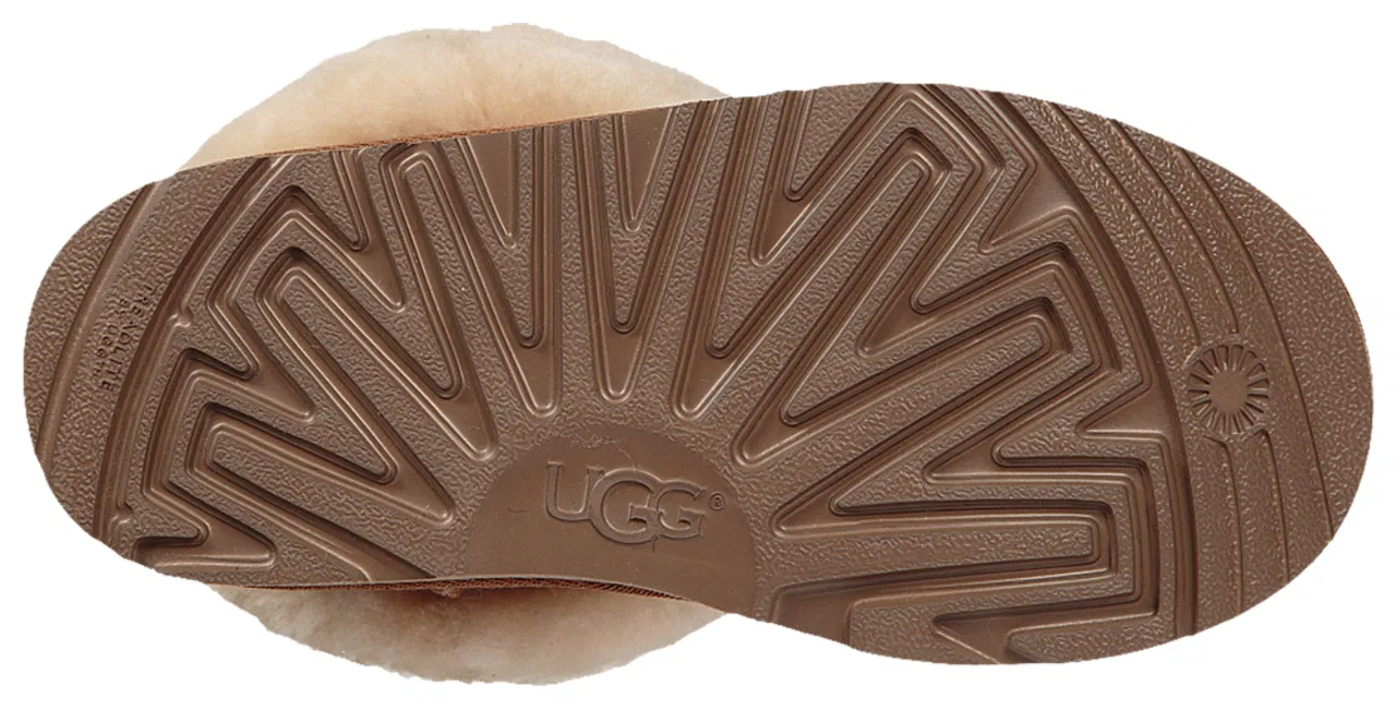 Сапоги для девочек Classic II UGG, цвет Beige/Tan/Chestnut — фото 3