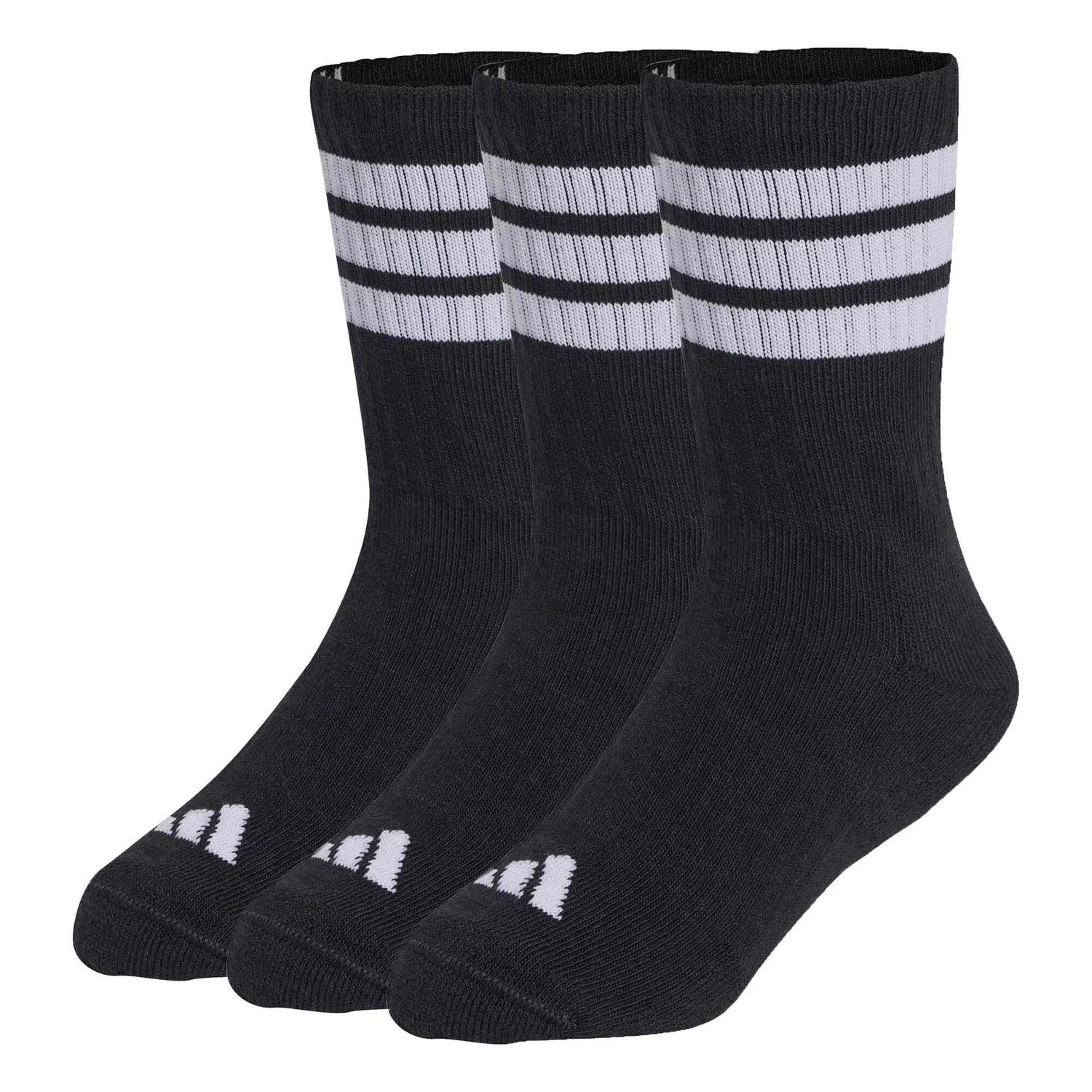 Детские носки с поддержкой свода стопы Adidas Sport Socken 3S Kd C Crw 3P, Schwarz
