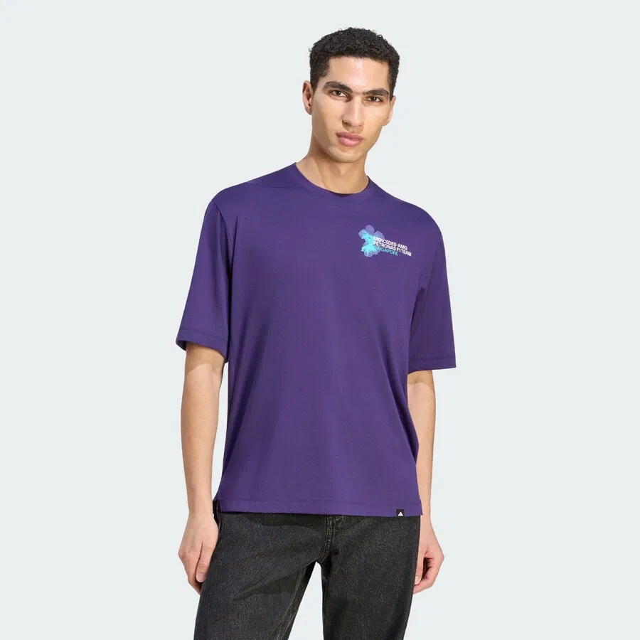 Спортивная футболка ADIDAS PERFORMANCE Performance Shirt фиолетового цвета