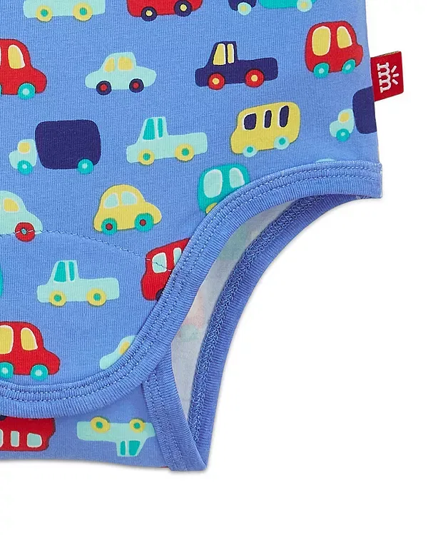 Детский комплект боди и штанов с магнитными застежками CloudStretch Magnetic Me, Blue Multi — фото 3