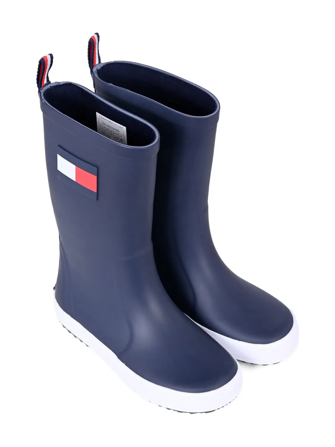 Ботинки с флаговым логотипом, синие Tommy Hilfiger, синий