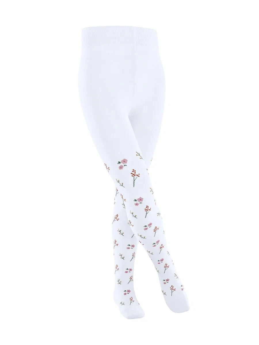 Колготки FALKE «Маленькие цветочки» белого цвета