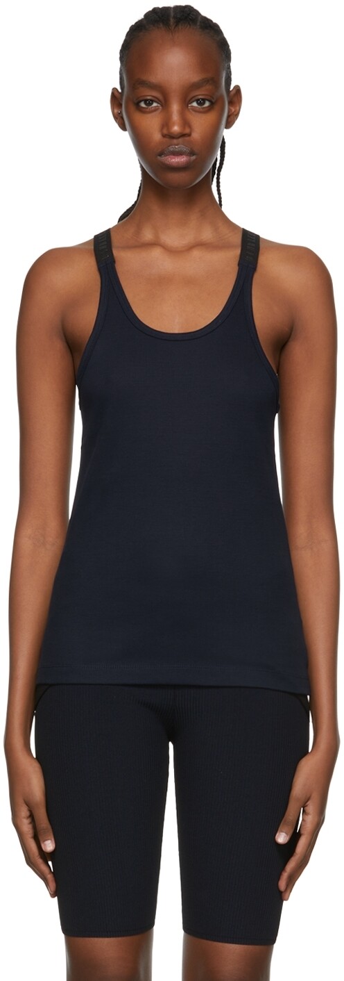 

Эксклюзивная темно-синяя майка SSENSE Dion Lee