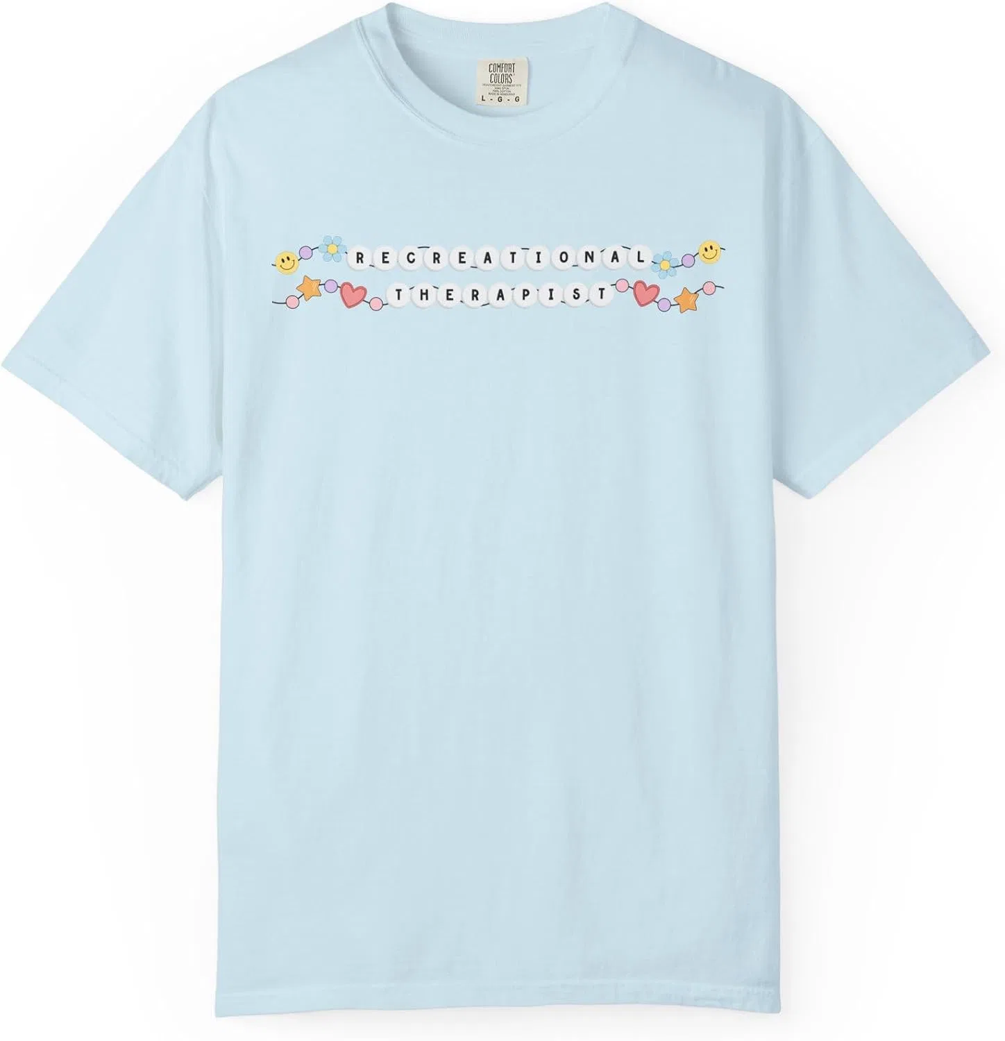 Мужская футболка с дизайном браслета дружбы Comfort Colors 1717, Chambray
