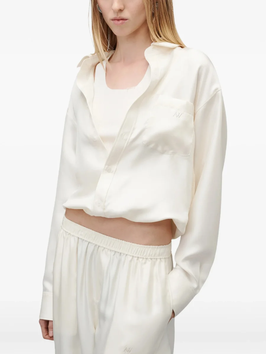 Рубашка Alexander Wang pre-styled, слоновая кость