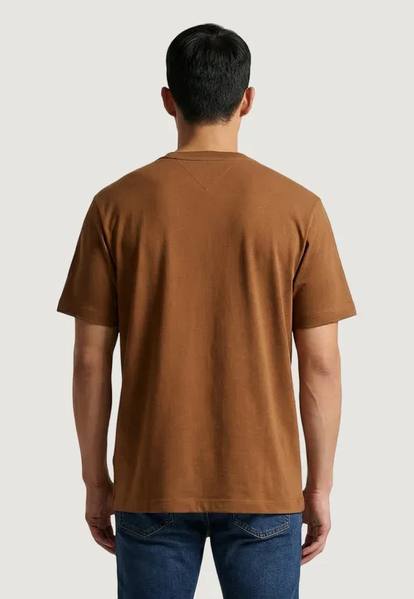 Футболка хлопковая Ess seasonal reg fit Tommy Hilfiger, Brown, коричневый — фото 3