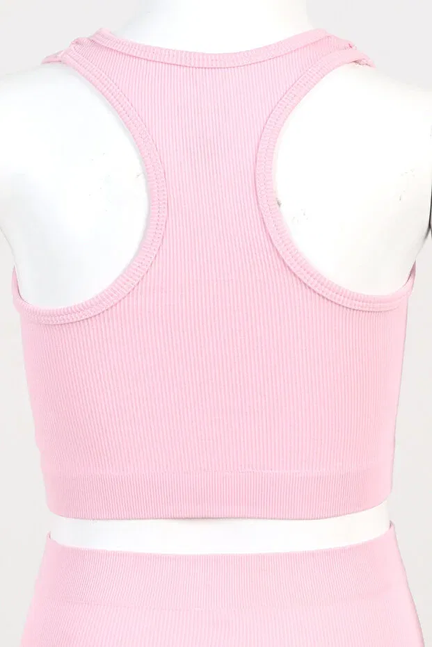 Детское бюстье для девочек без рукавов Sportswear Doremi, Pink — фото 3
