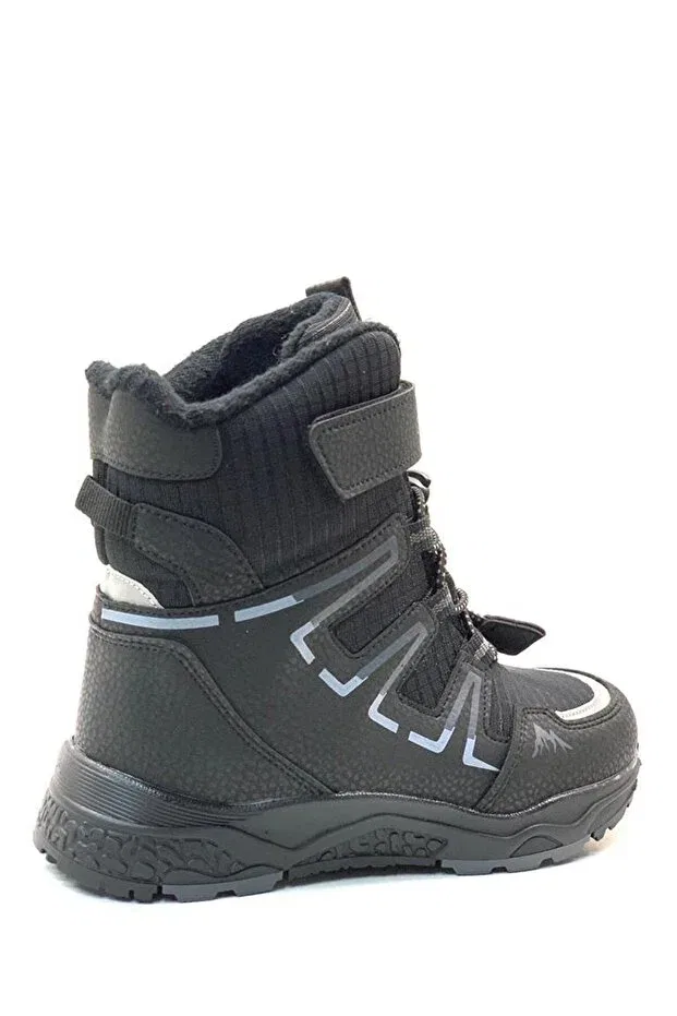 Детские ботинки для девочек на плоской подошве Pepıno 067 1361, Black Pepino Kids — фото 4