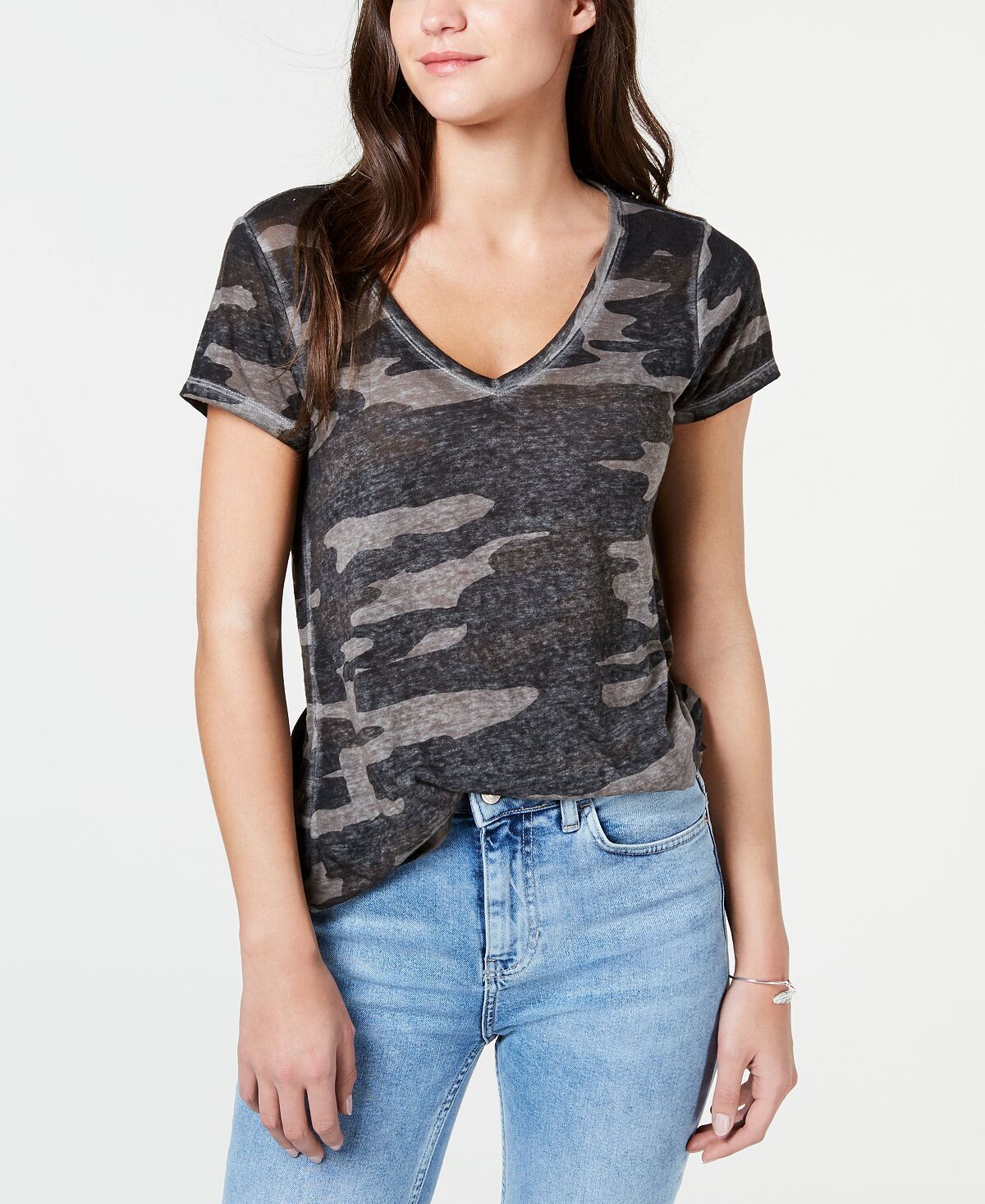 

Футболка с камуфляжным принтом Lucky Brand, мульти