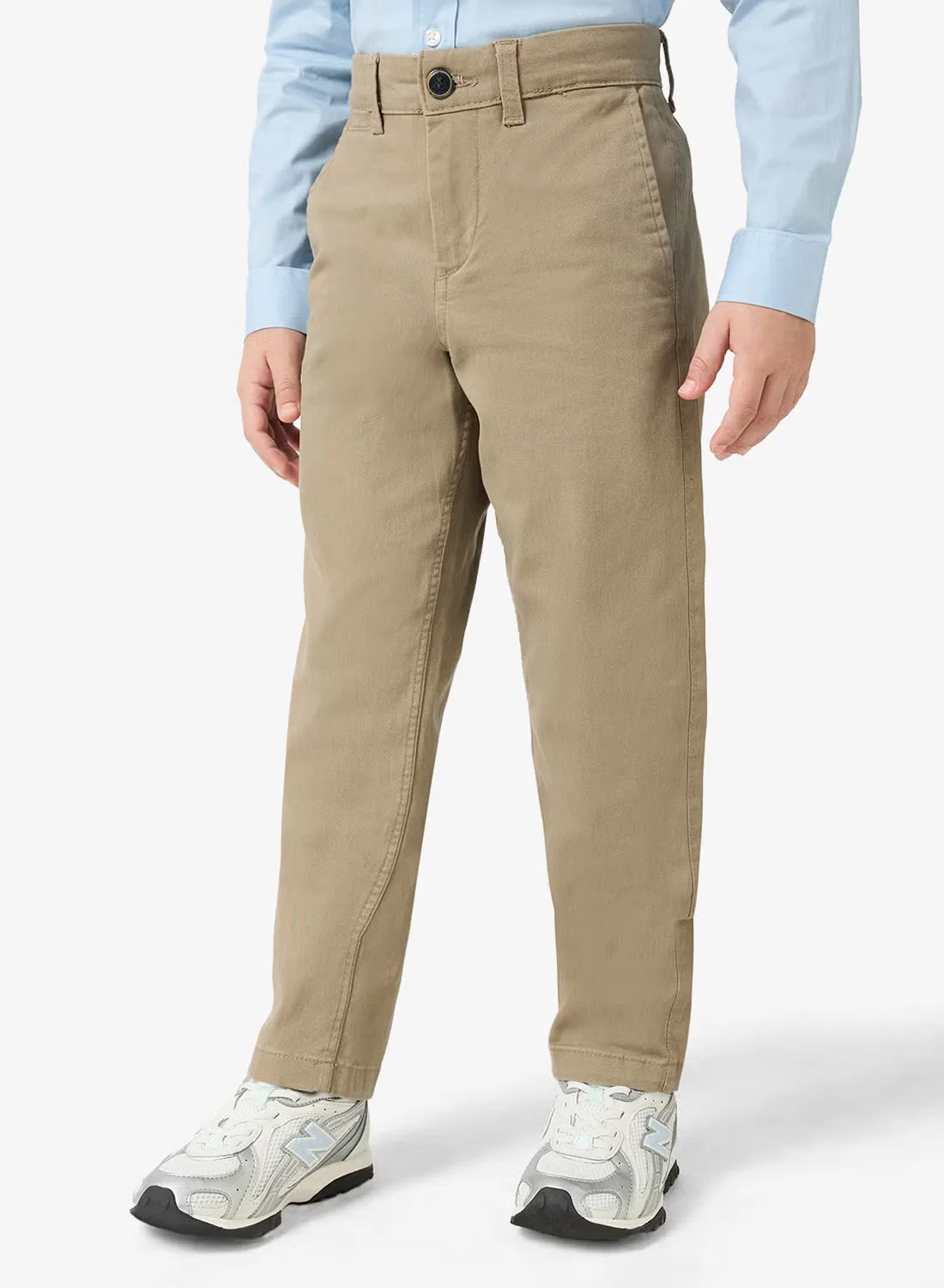 Брюки чиносы хлопковые для подростков Jack & Jones Junior, хаки