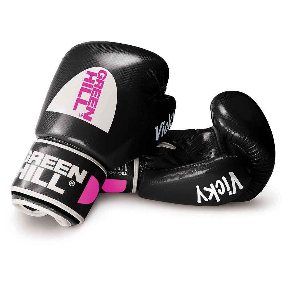 

Боксерские перчатки Vicky 10oz Black/Pink GREEN HILL, черный розовый