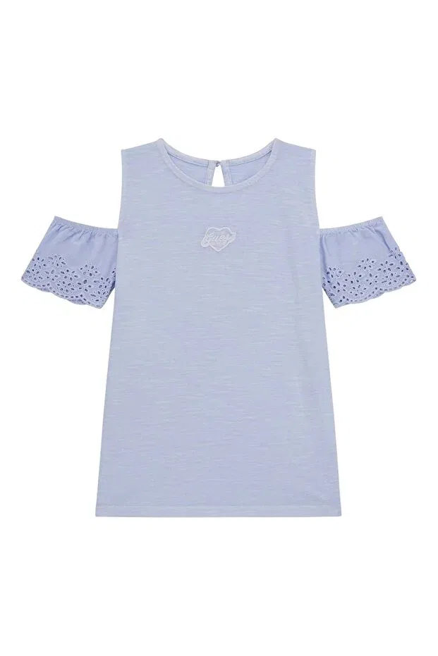 Детская футболка для девочек хлопковая Guess, Lavender Blue