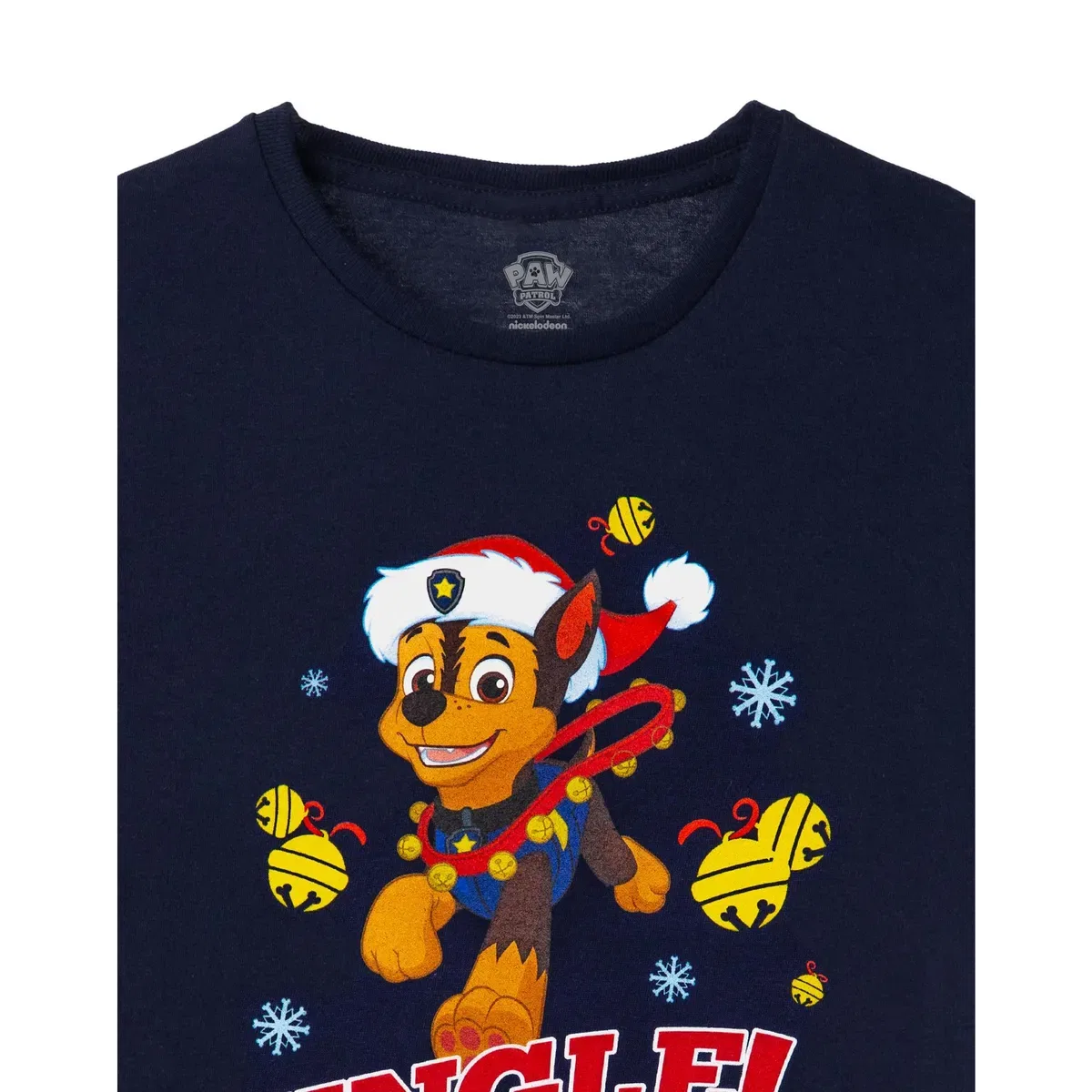 Детская футболка с коротким рукавом Chase Jingle All the Way Paw Patrol, Blue — фото 3