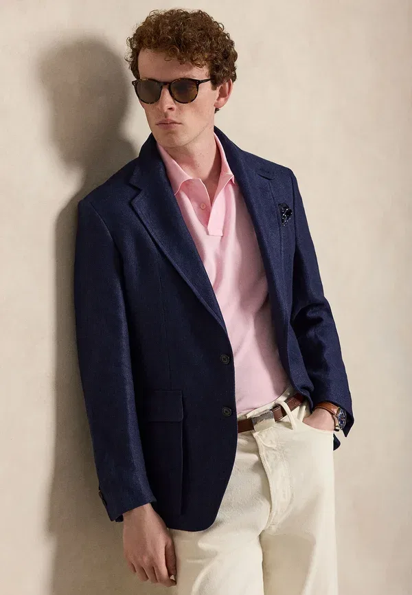 Поло хлопковое Slim fit polo shirt Polo Ralph Lauren, Bath Pink, розовый — фото 4