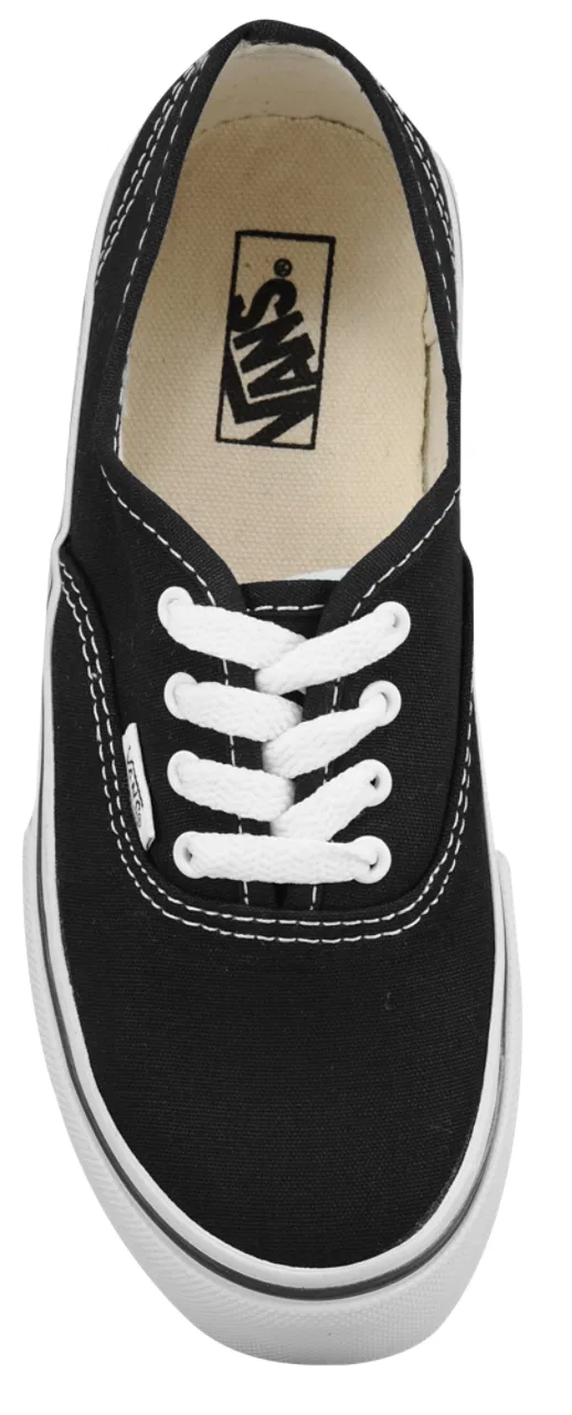Кеды для мальчиков Authentic Vans, черный/белый — фото 4