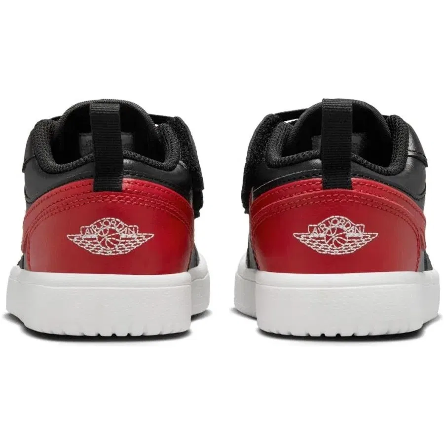 Кроссовки детские с эластичными шнурками Jordan 1 Low Alt PS Nike, Зелено-белый — фото 3