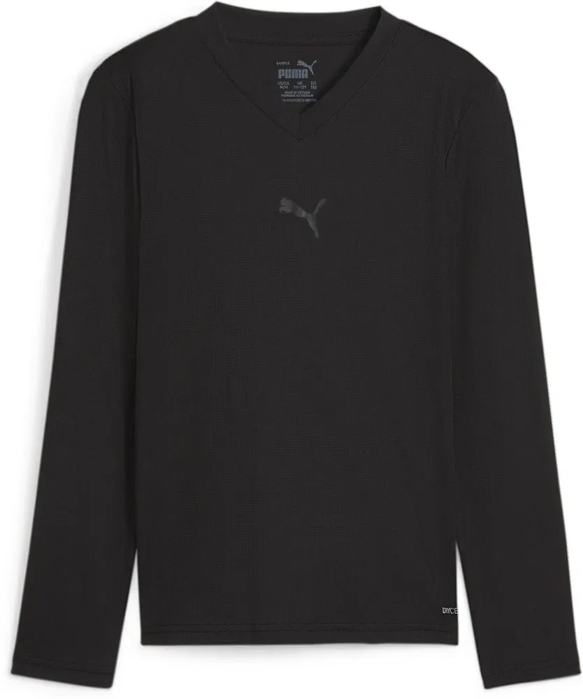 Лонгслив с длинным рукавом TeamGoal Baselayer Tee Longsleeve Jr. Puma, черный