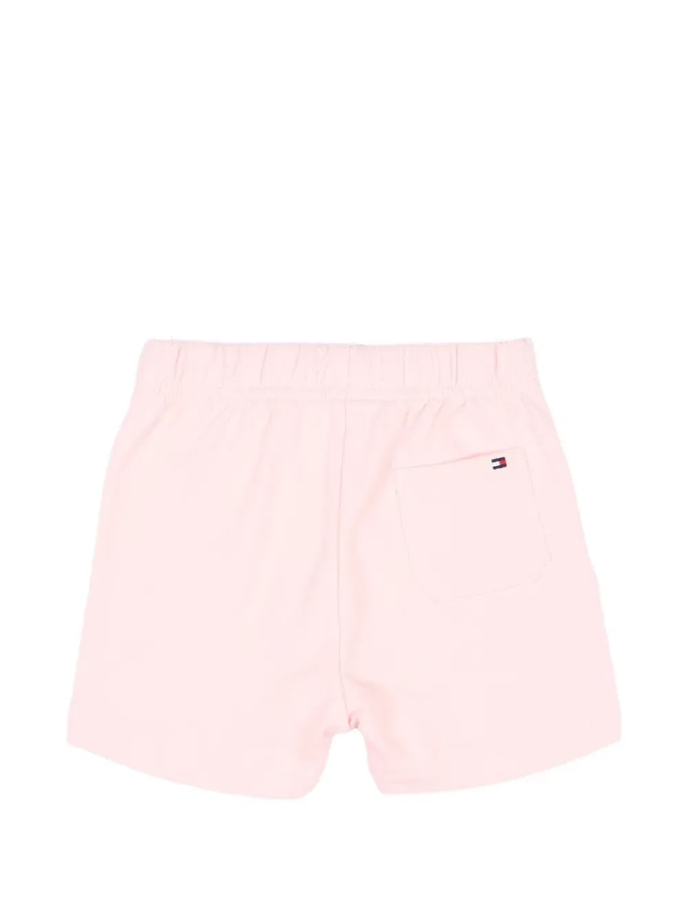 Шорты с кулиской на талии и нашивкой-логотипом Tommy Hilfiger Junior, розовый — фото 2