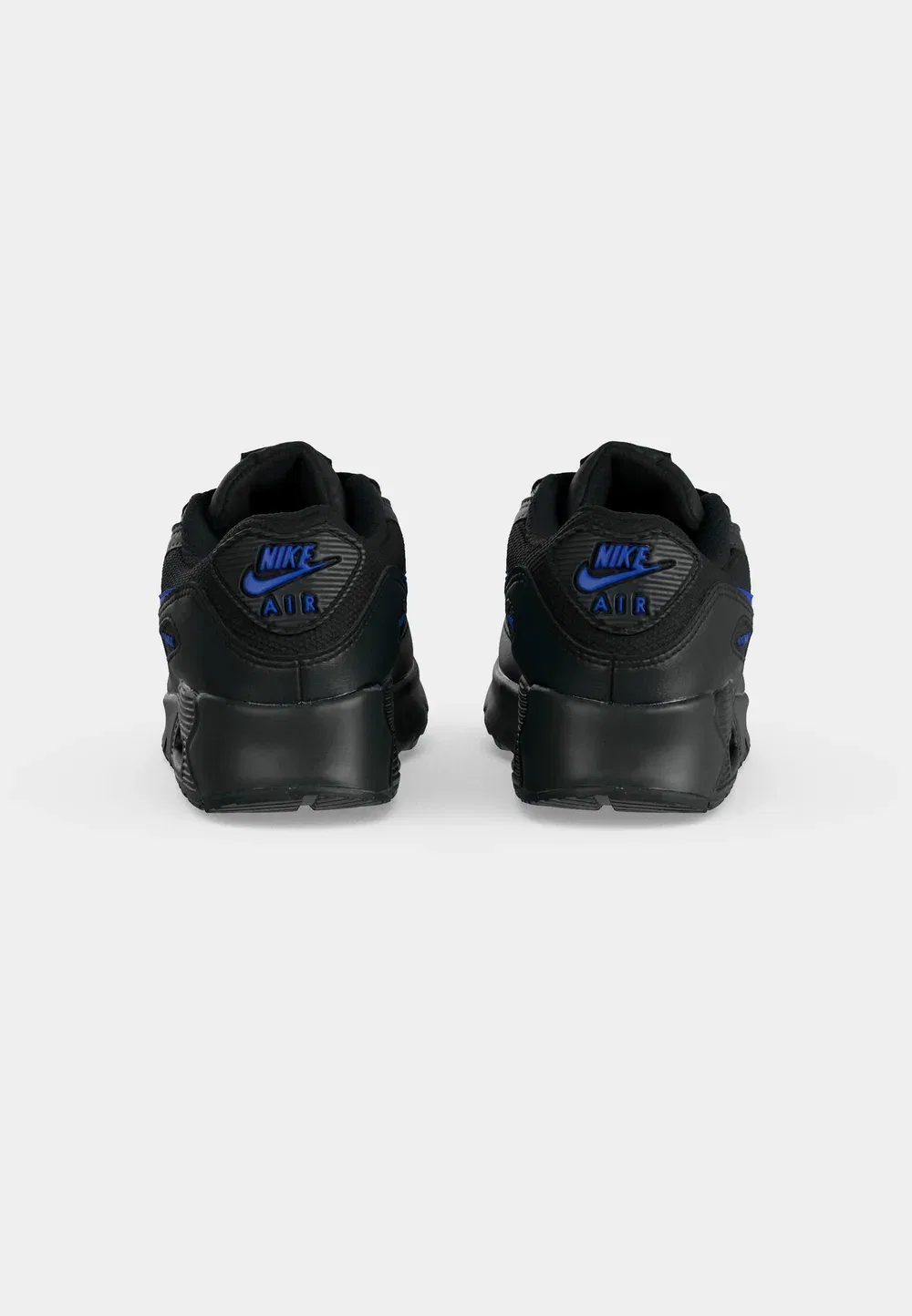 Кроссовки Air Max 90 Lace унисекс Nike Sportswear, Black/Racer Blue/Dark Smoke Grey — фото 4
