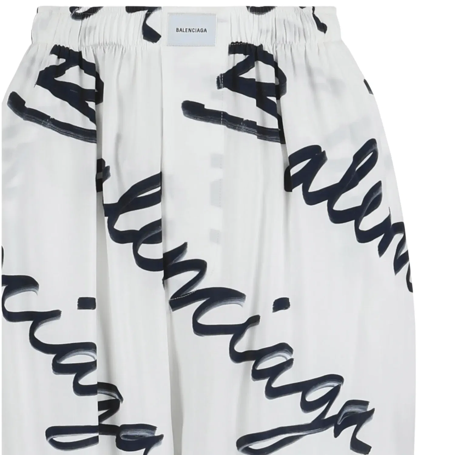 Пижамные штаны Balenciaga Scribble, белый — фото 3