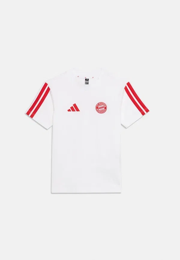 Детская спортивная футболка унисекс с символикой ФК Бавария Мюнхен Adidas Performance, белый