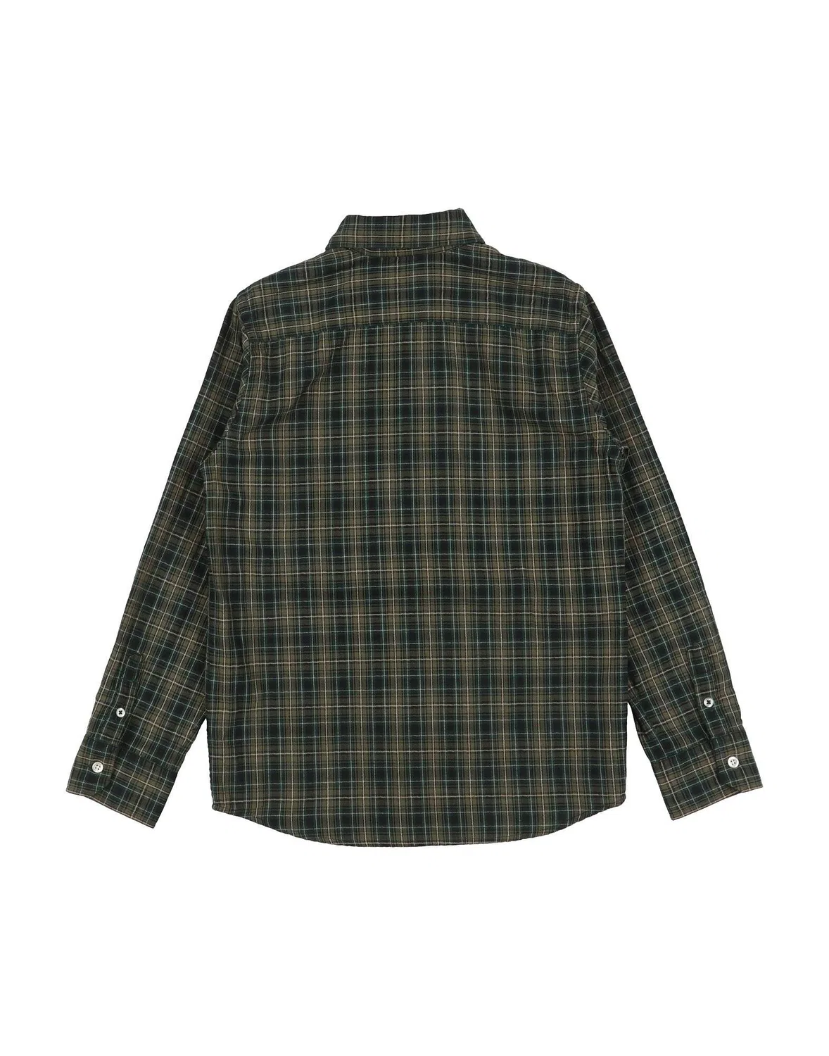 Детская рубашка из твила с принтом Tartan Hartford, темно-зеленый — фото 2
