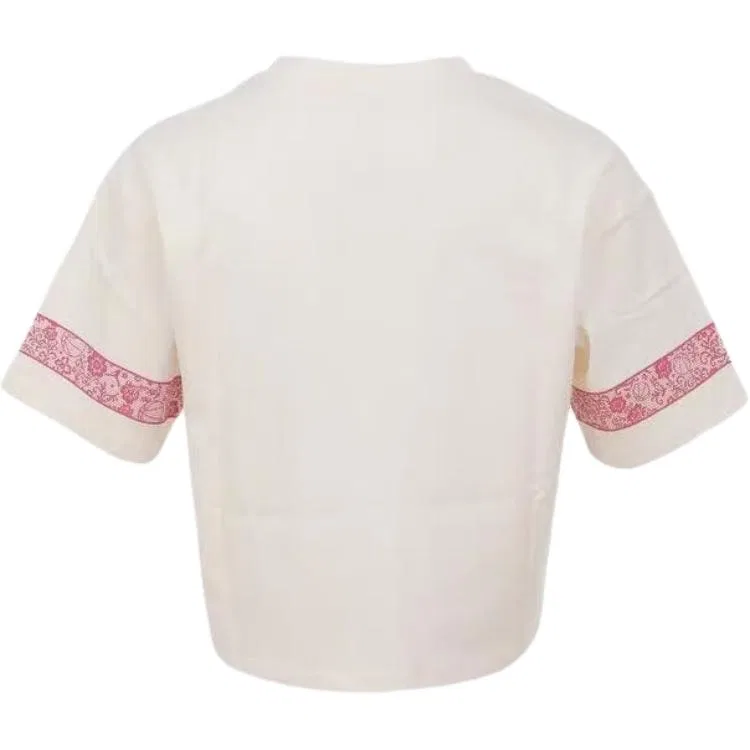 Детская футболка с круглым вырезом Jordan White/Pink — фото 3
