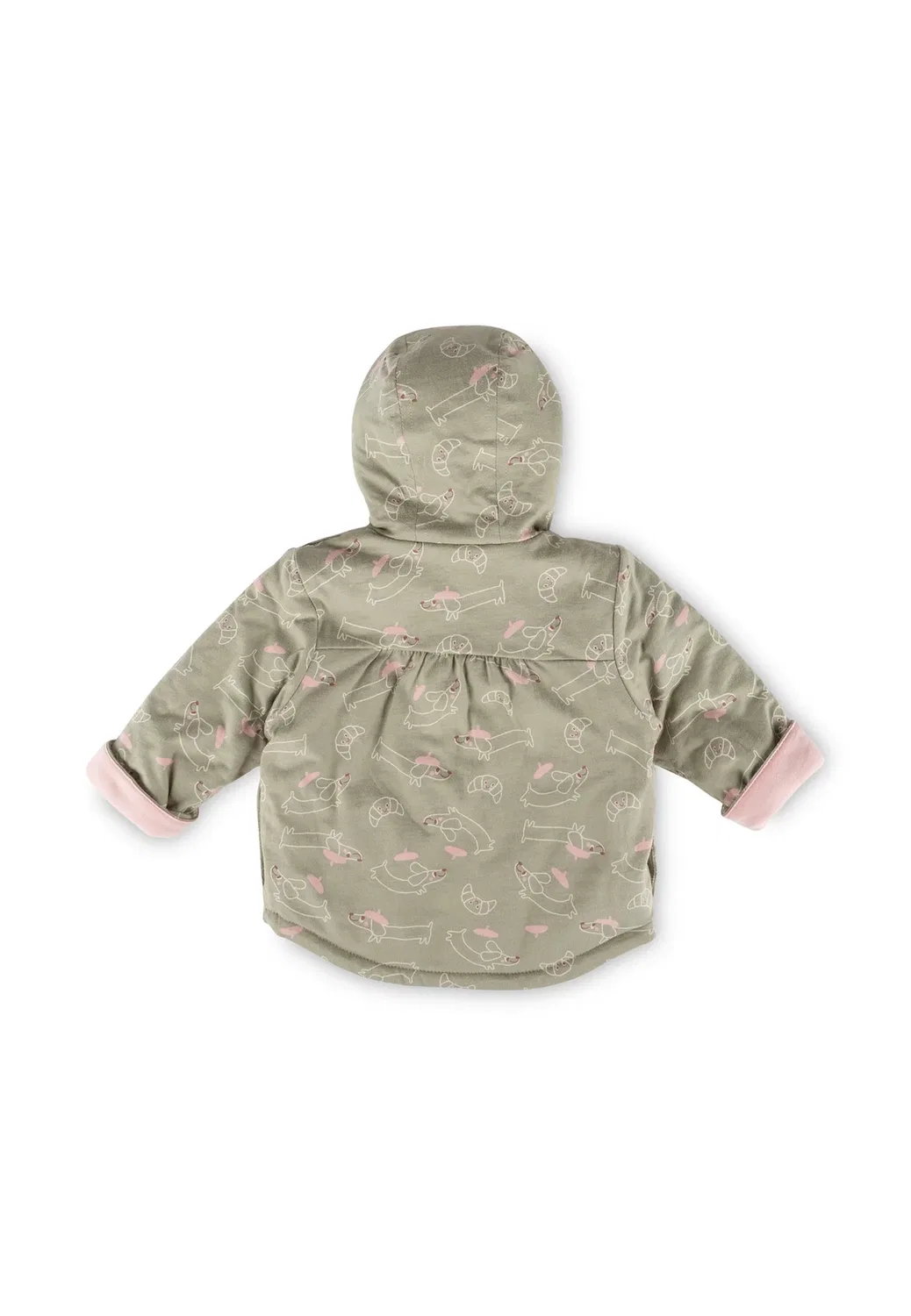 Wendejacke Whatiert Petit Croissant - толстовка на молнии Sigikid, Rosa Grün — фото 4