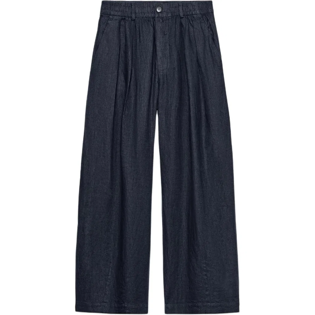 Женские повседневные брюки прямого кроя Sea Blue, ZARA, Sea Blue