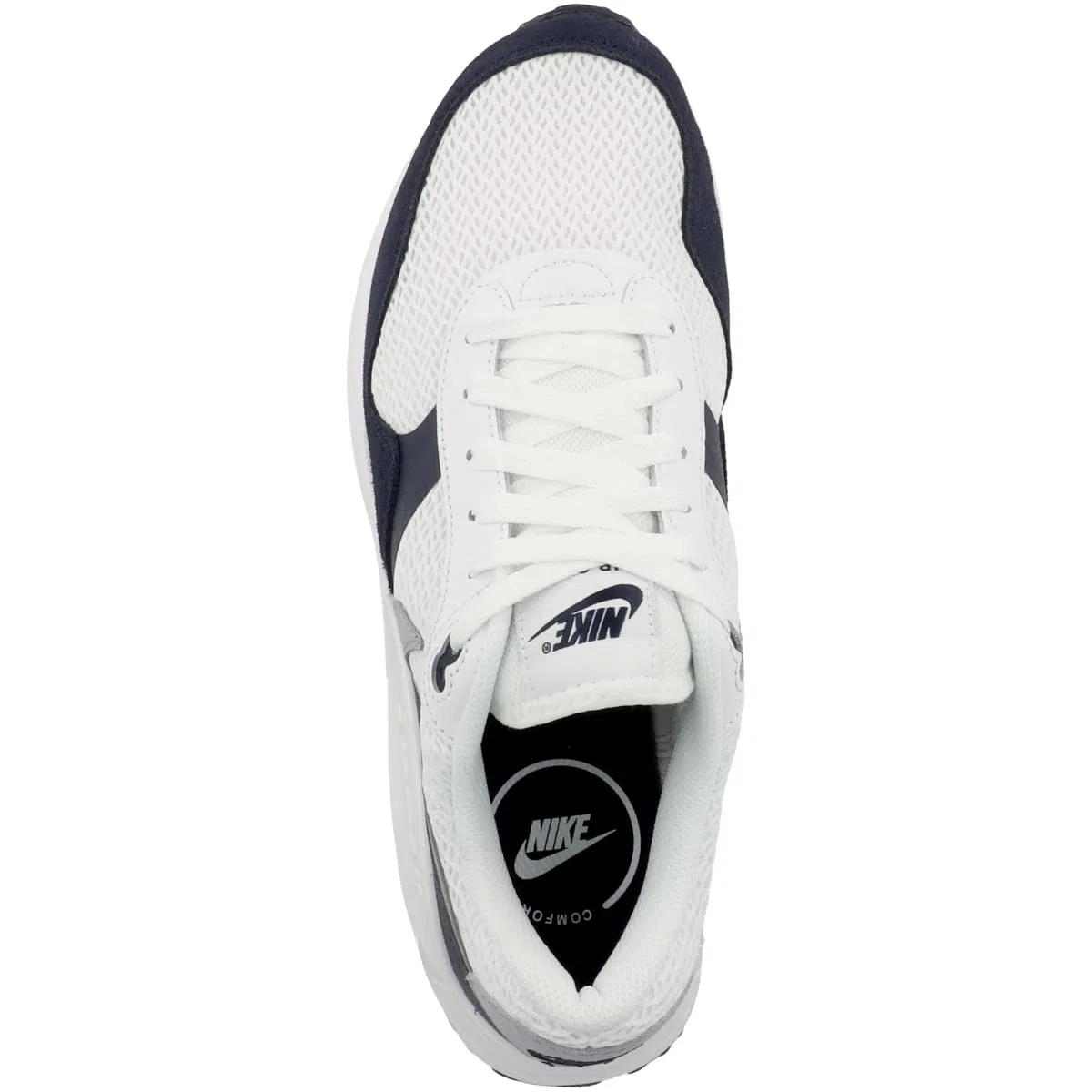 Детские кроссовки для мальчиков с закрытым носком Air Max Systm NIKE, Obsidian White Grey Wolf — фото 2