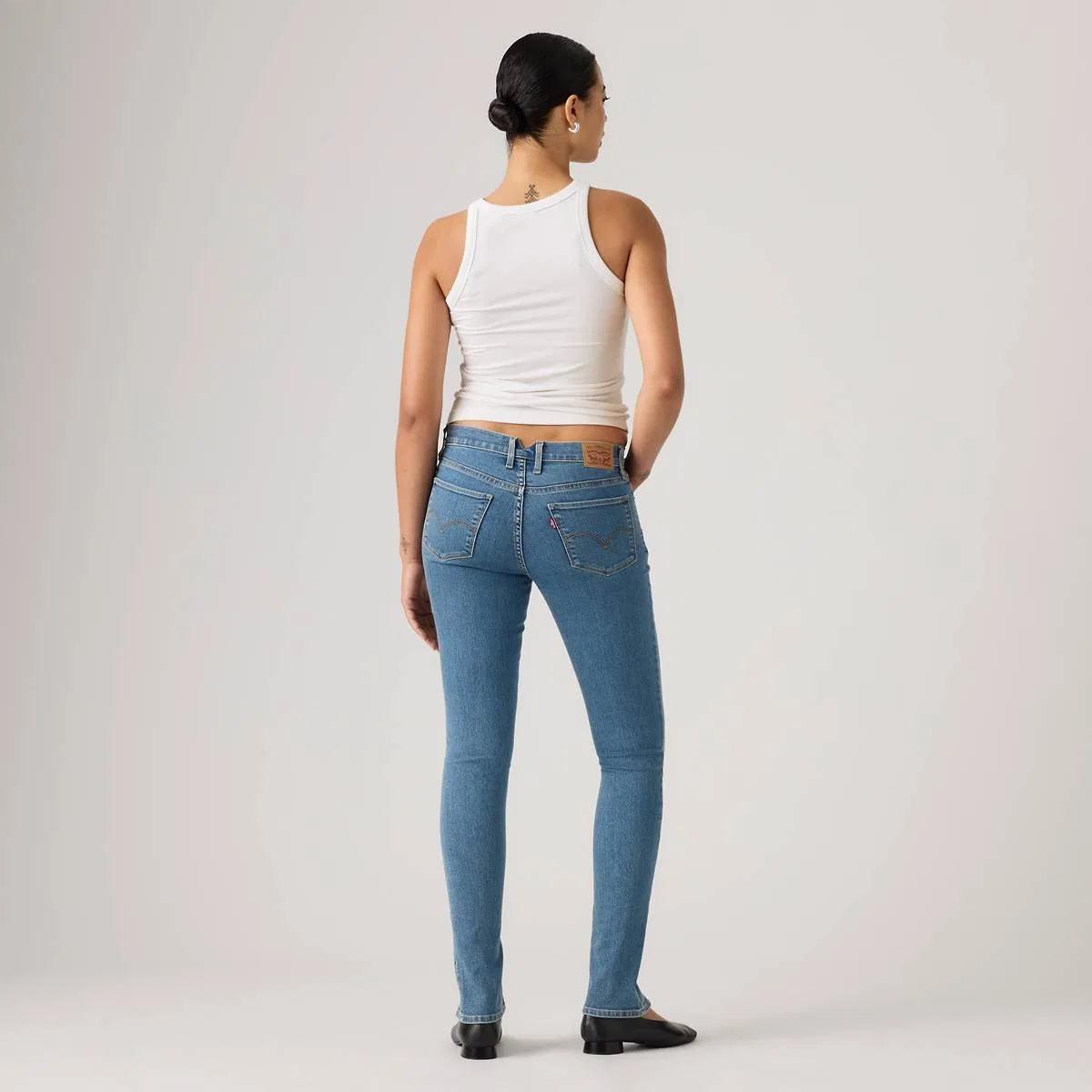 Женские узкие джинсы 311 со швом и утягивающим эффектом Levi's, Camp Denim - Medium Wash — фото 3