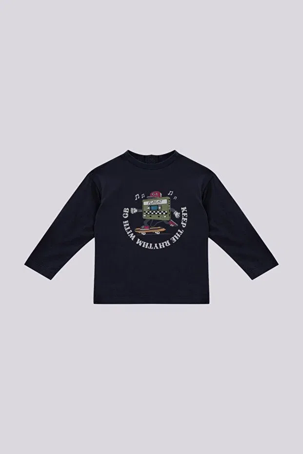 Детское для мальчиков футболка с длинным рукавом Gb Baby, Anthracite