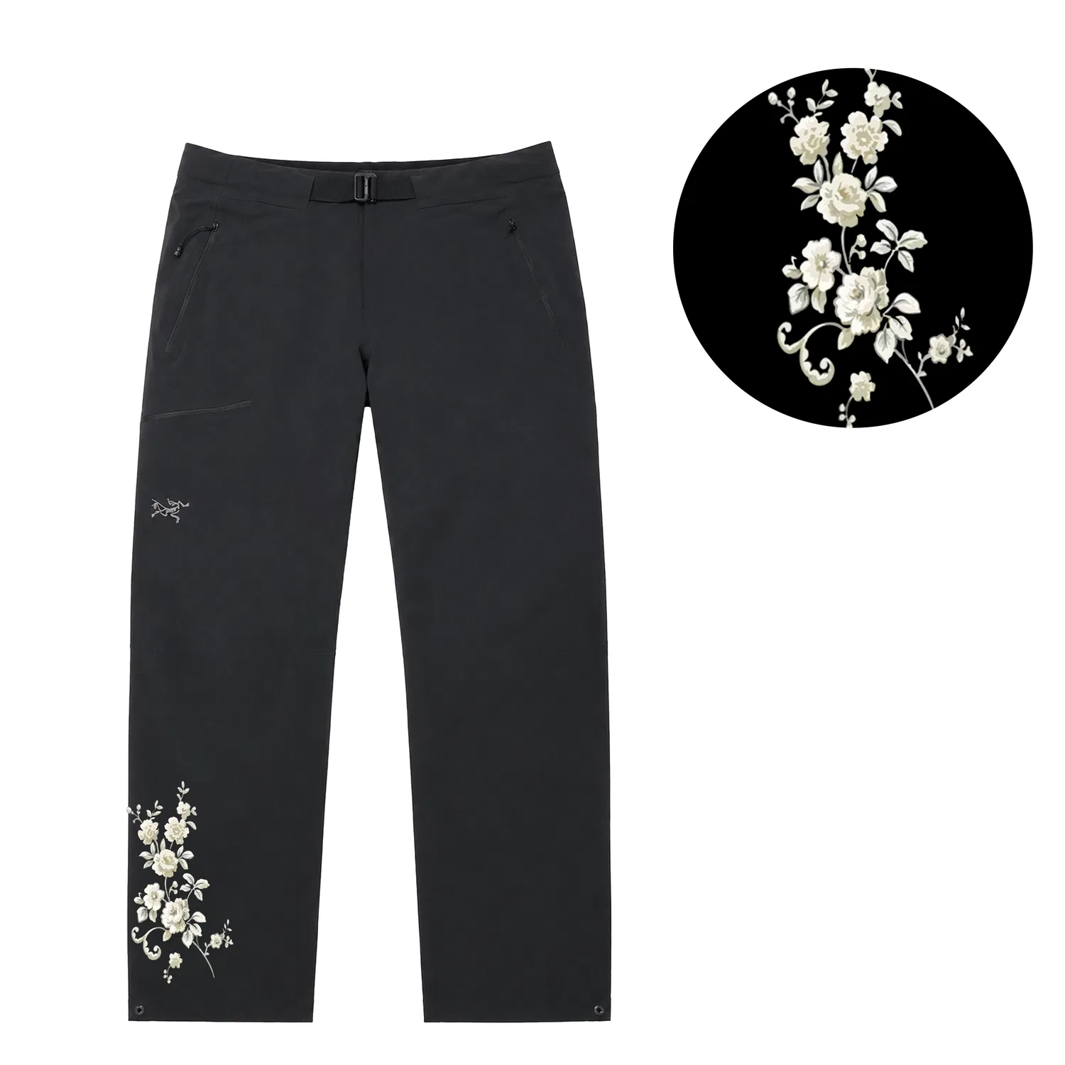 Унисекс мягкие штаны GAMMA SL Softshell Pants Black Arcteryx, Black — фото 4