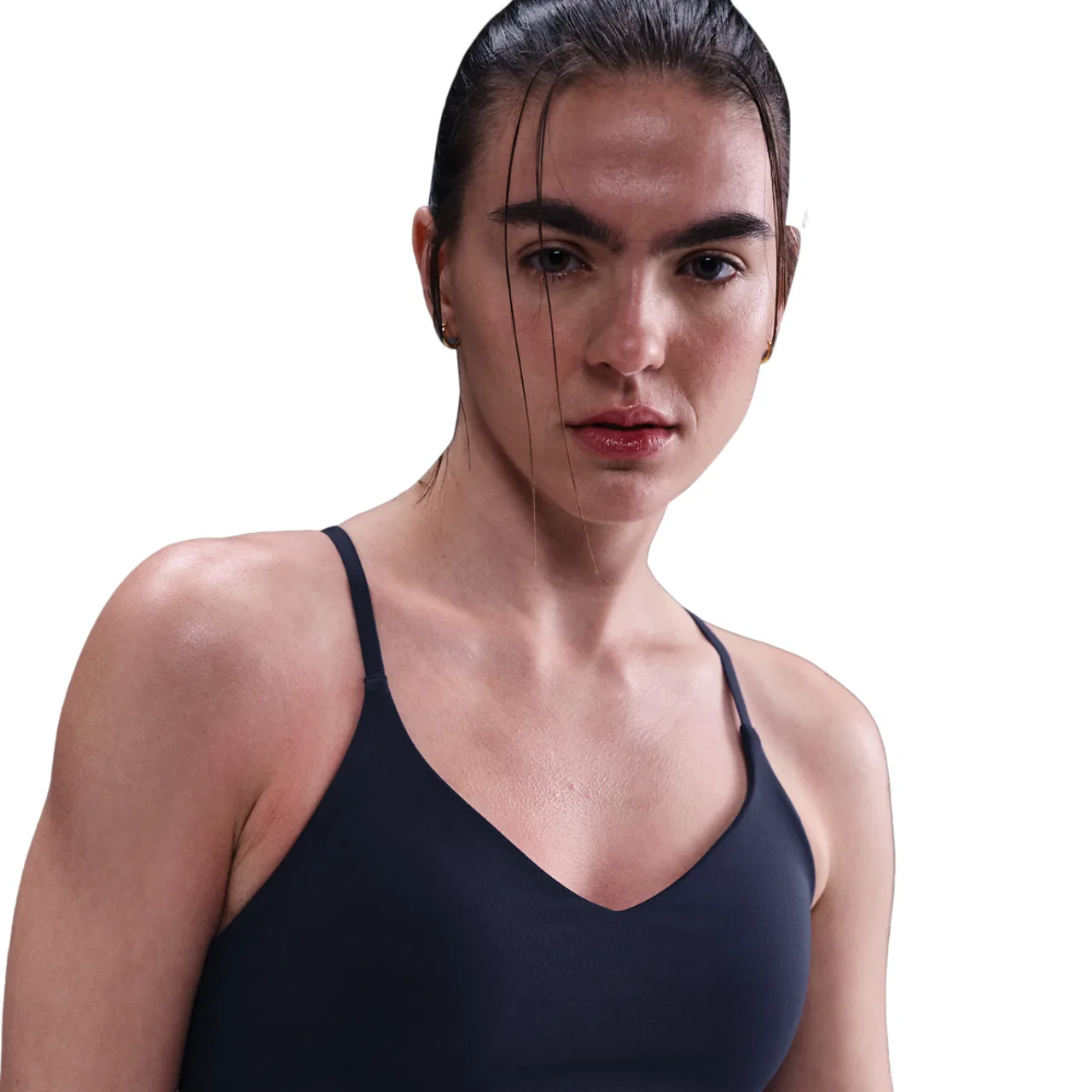 Женский спортивный бюстгальтер Dri-FIT Indy Bra Nike, цвет Midnight Navy — фото 3