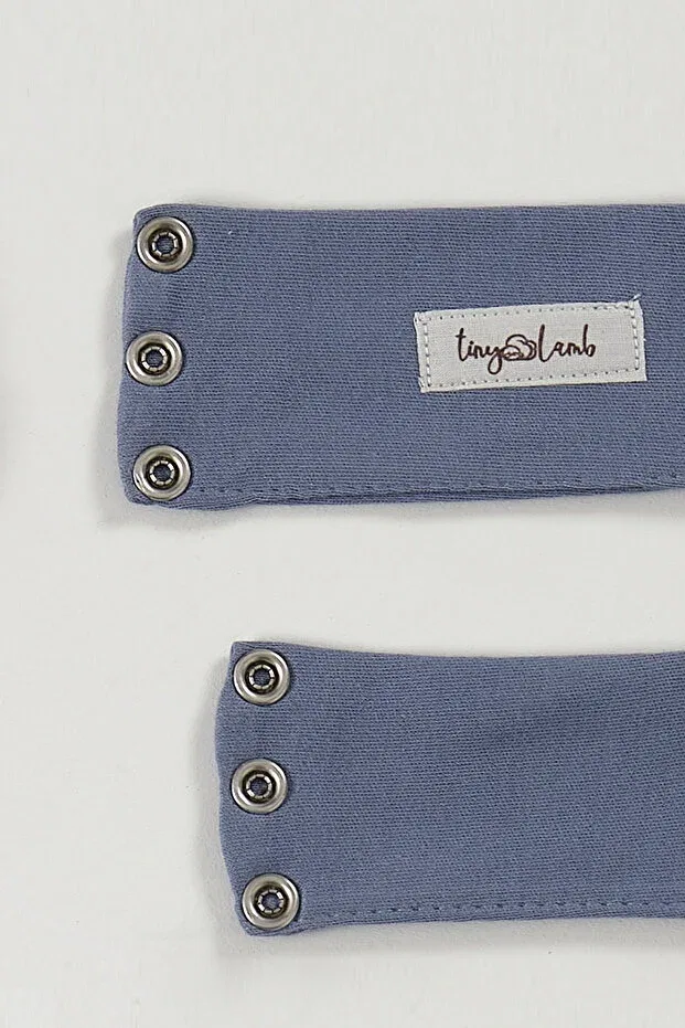 Детское боди для новорожденных хлопковый комплект 2 шт Basics Tinylamb, Blue — фото 2