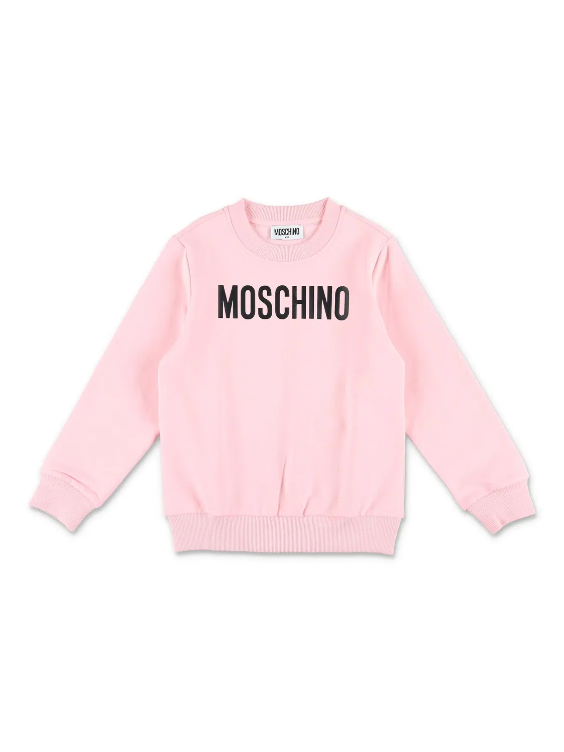 Свитшот с логотипом из флиса Moschino, розовый