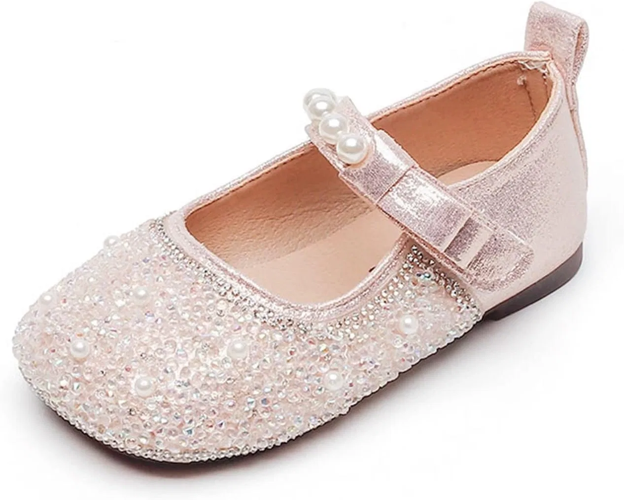 Детские туфли Мэри Джейн для девочек с цветочным принтом Princess Flower Wedding Party Dress Shoes, Red
