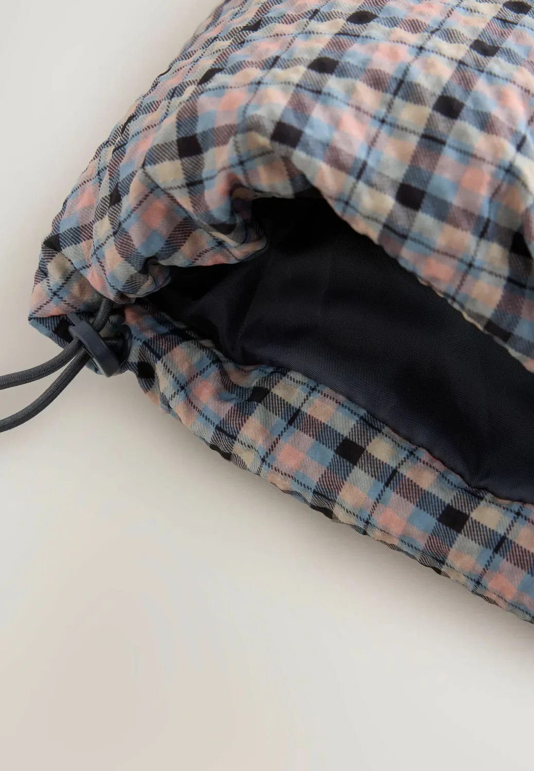Укороченная стеганая куртка - зимняя куртка Next, Pink Check With Scarf — фото 2