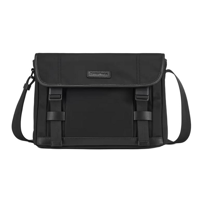 

Samsonite Тканевая наплечная сумка, мужская черная поясная сумка Crossbody Bag