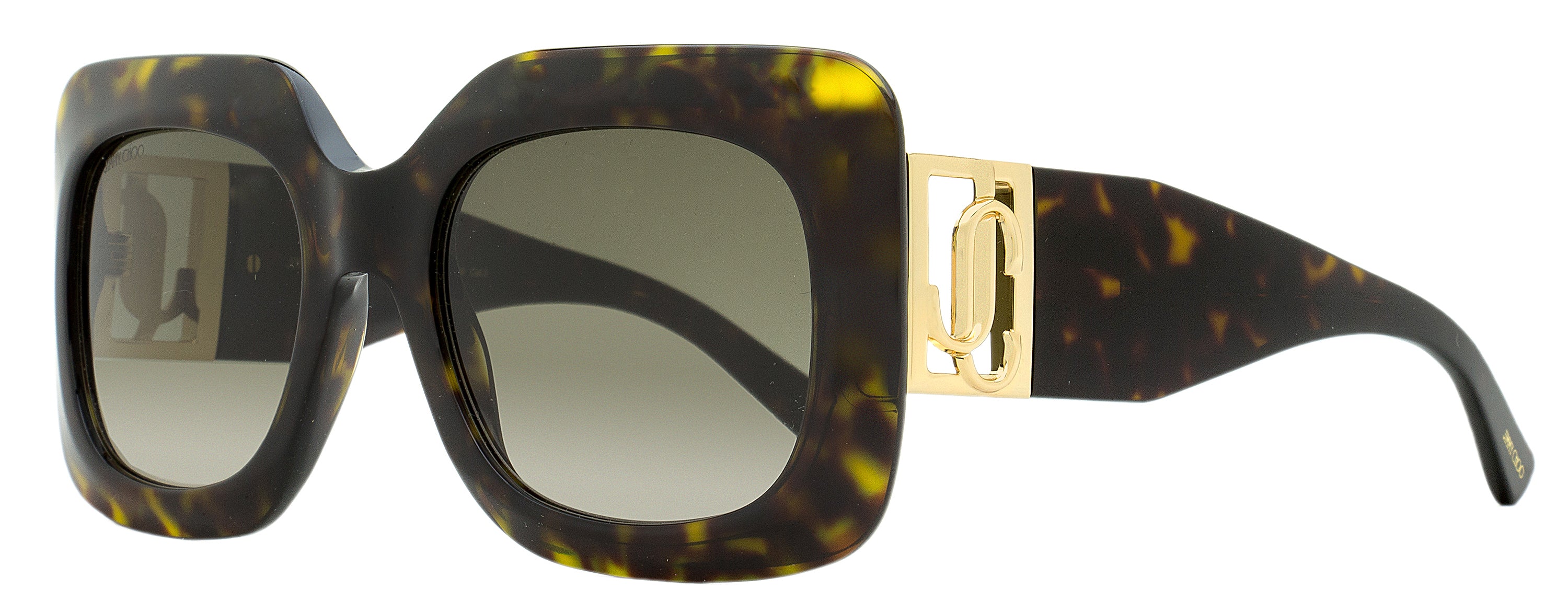 

Женские прямоугольные солнцезащитные очки Jimmy Choo Gaya 086HA Havana/Gold 54 мм