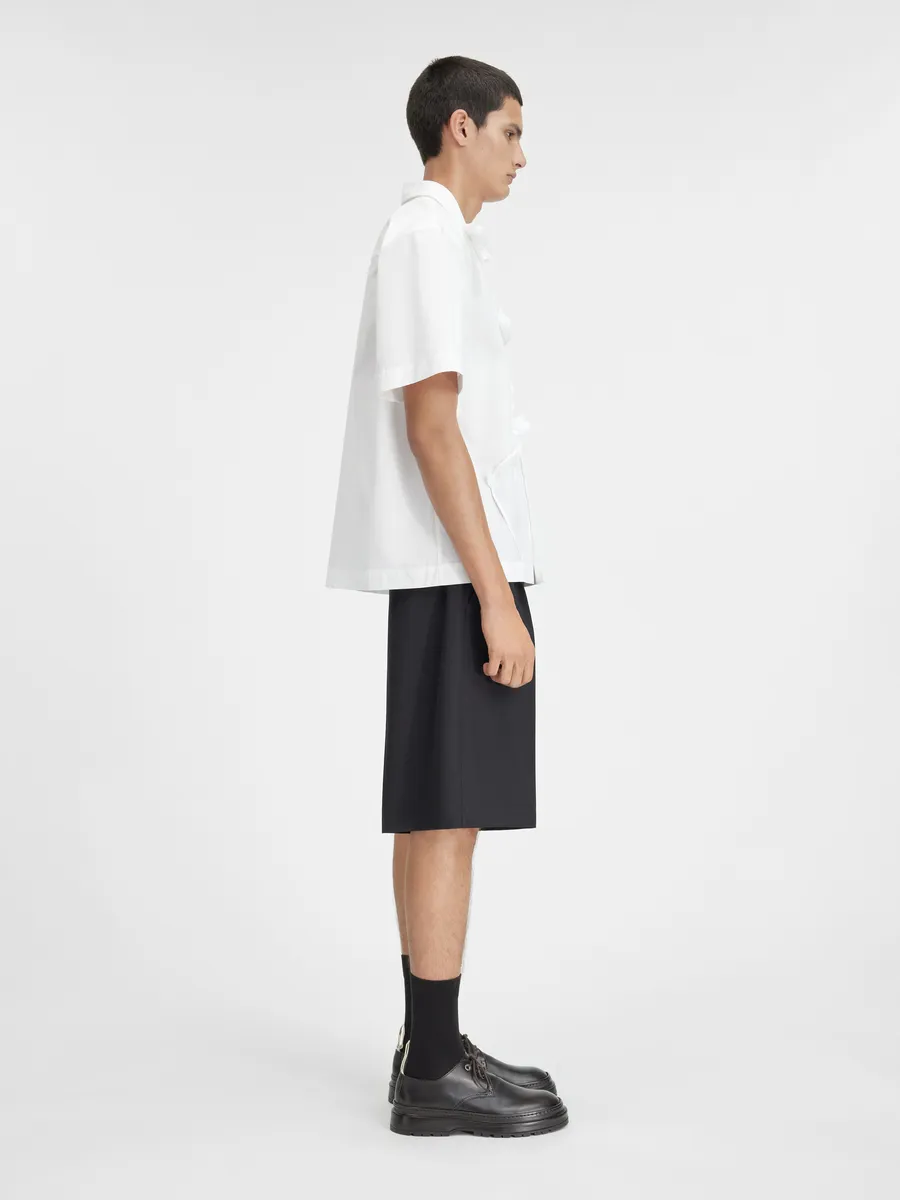 

Рубашка с вышитыми цветами Жан Jacquemus, белый